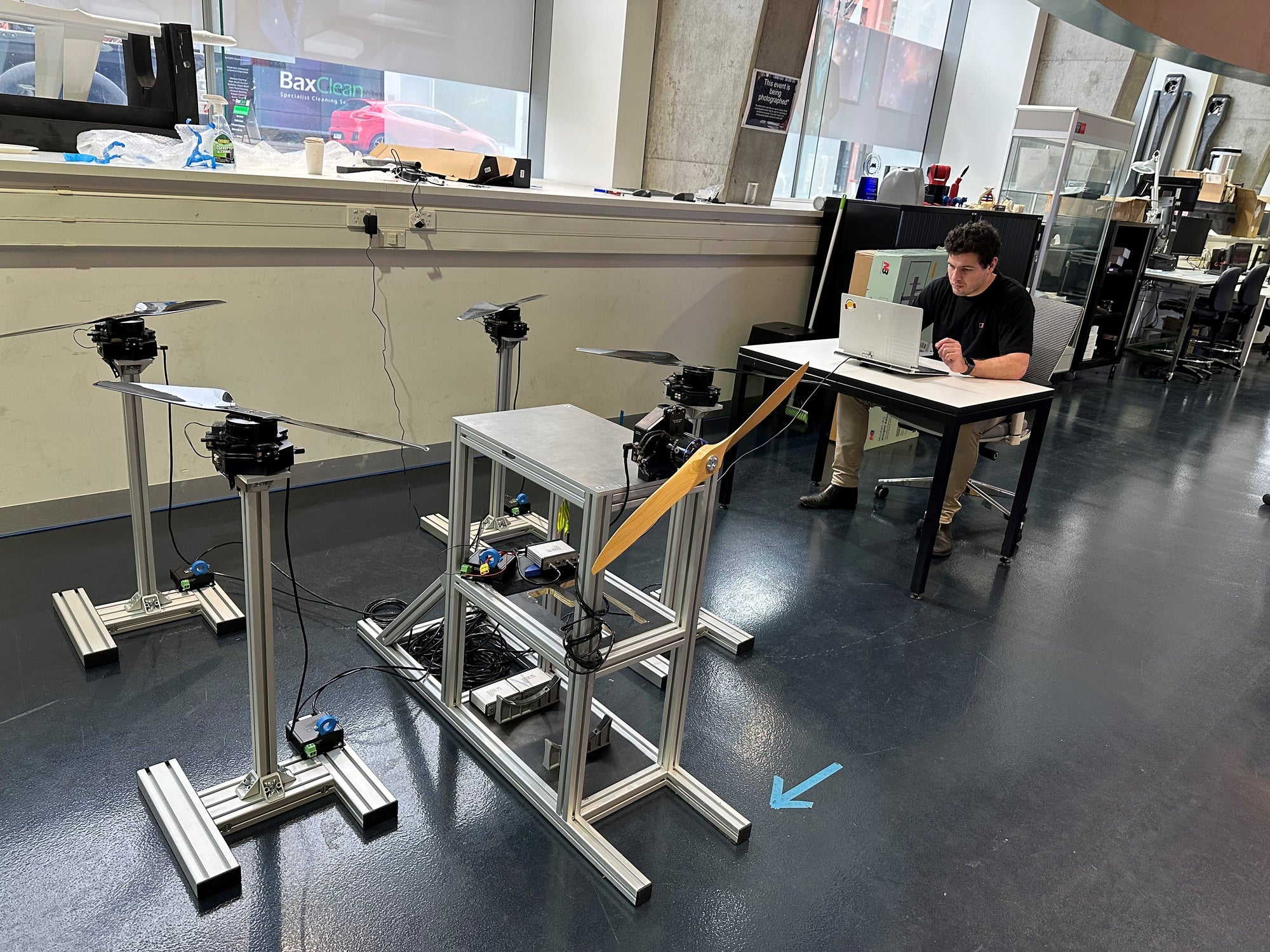 distributed electric propulsion test bench